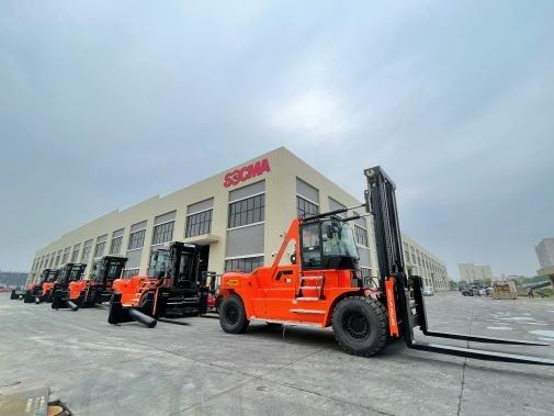 25 Ton Forklift Attach Steel Coil Rotation